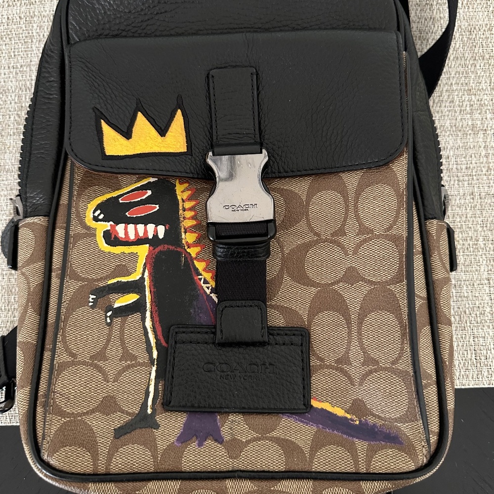 Coach X Jean Michel Basquiat Track Pack in Signature Canvas